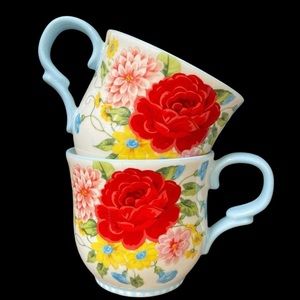 Set of 2 The Pioneer Woman Sweet Rose 14.5-Ounce Mug Cup